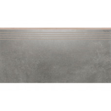 Tassero Grafit Lappato Engraved Stair сходинка 29,7×59,7×0,85 см, Cerrad