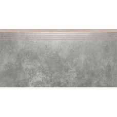 Apenino Antracyt Lappato Engraved Stair сходинка 29,7×59,7×0,85 см, Cerrad