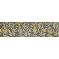 Softcement Graphite Poler Decor Flower декор 29,7×119,7 см, Cerrad