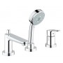 25117000 Grohe BauEdge Одноважільний змішувач на ванну на три отвори