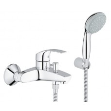 33302002 Grohe Eurosmart New Одноважільний змішувач для ванни + душовий набір