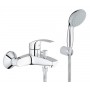 33302002 Grohe Eurosmart New Одноважільний змішувач для ванни + душовий набір