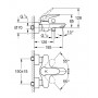 23726003 Grohe Eurostyle Одноважільний змішувач для ванни