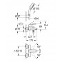 3359220A Grohe Eurostyle Cosmopolitan Одноважільний змішувач для ванни