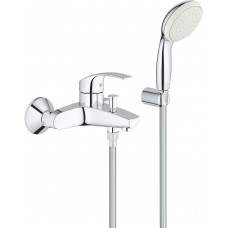 3330220A Grohe Eurosmart New Одноважільний змішувач для ванни + душовий набір