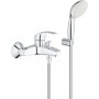 3330220A Grohe Eurosmart New Одноважільний змішувач для ванни + душовий набір