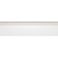 Cambia White Lappato Engraved Stair сходинка 29,7×119,7×0,8 см, Cerrad