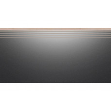 Cambia Black Lappato Engraved Stair сходинка 29,7×59,7×0,8 см, Cerrad