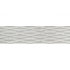Masterstone White Poler Decor Waves полірована підлогова 29,7×119,7×0,8 см, Cerrad