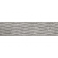 Masterstone Silver Poler Decor Waves полірована підлогова 29,7×119,7×0,8 см, Cerrad